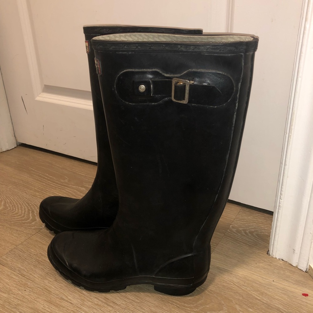 Hunter ladies rubber rain boots size 8